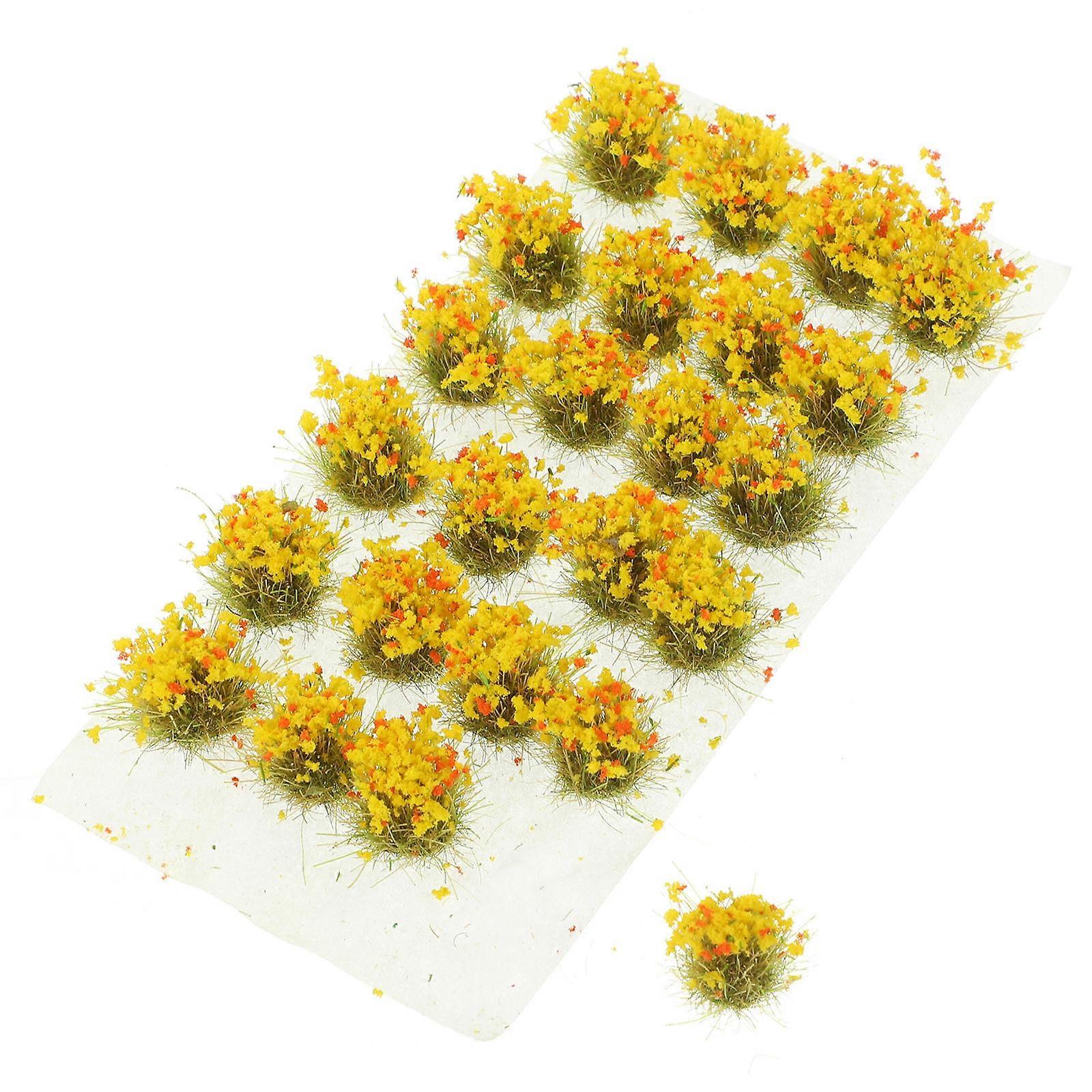 Simulated Grass Decoration Plastic Model for DIY with 1 Box Grass Cluster