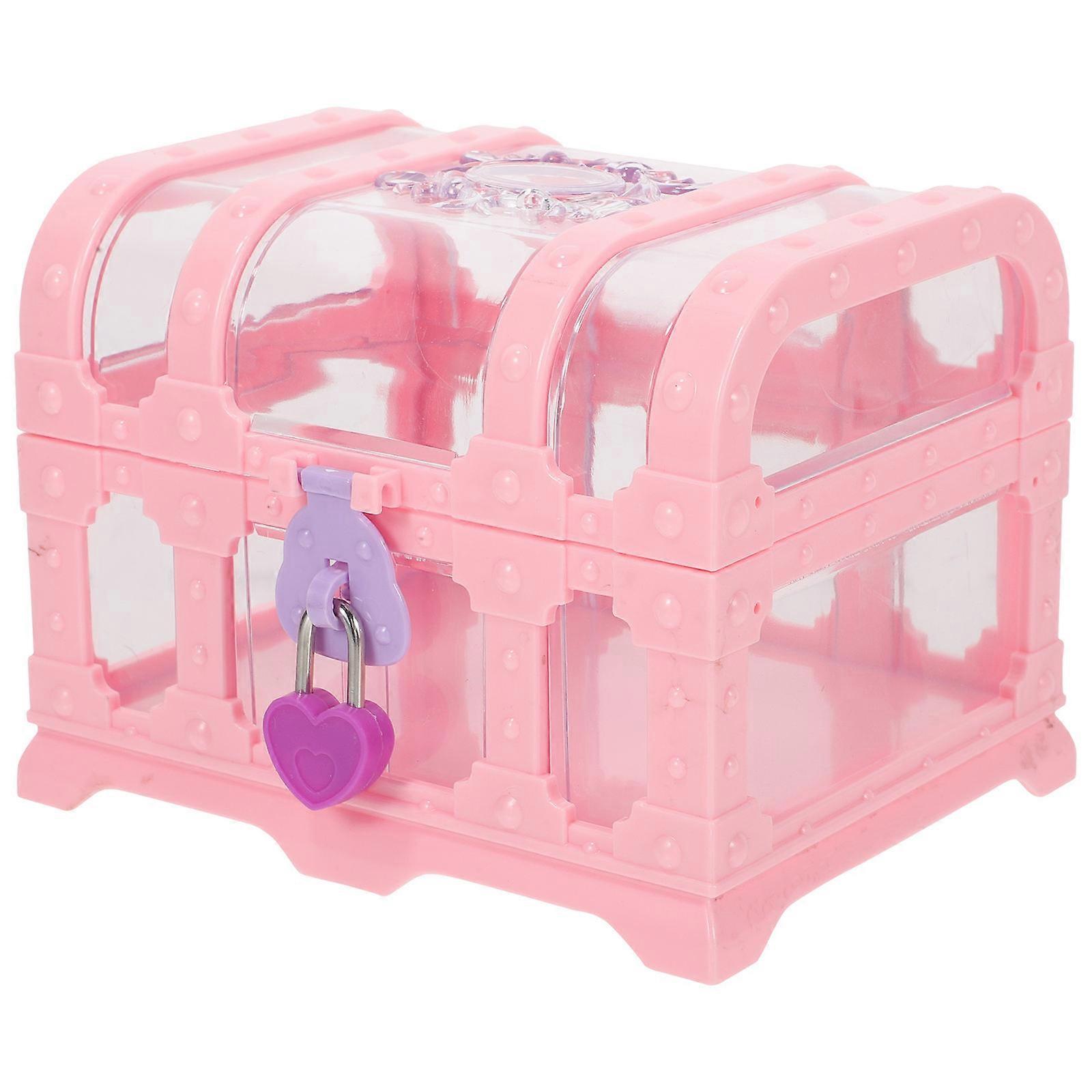Vintage Pirate Chest Box 4Pcs Ideal For Children Storage Organizing Small Toys 5.3X4.3X16.5in Retro Style