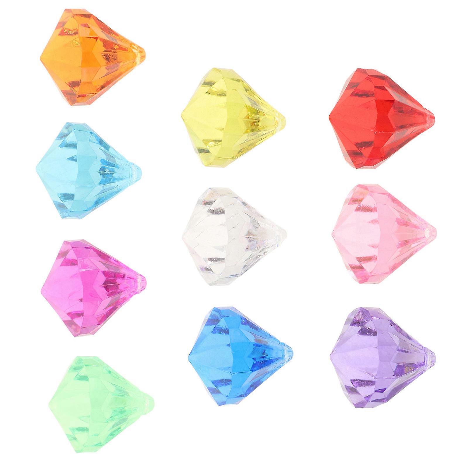 Colorful Pool Diving Gemstone Toys for Kids with 120Pcs Acrylic Gems