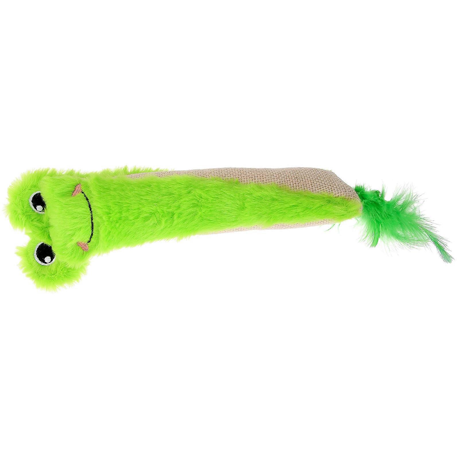 5Pcs Catnip Toys For Cats Light Green Plush Mice Cartoon Shape Mental Stimulation Indoor Play