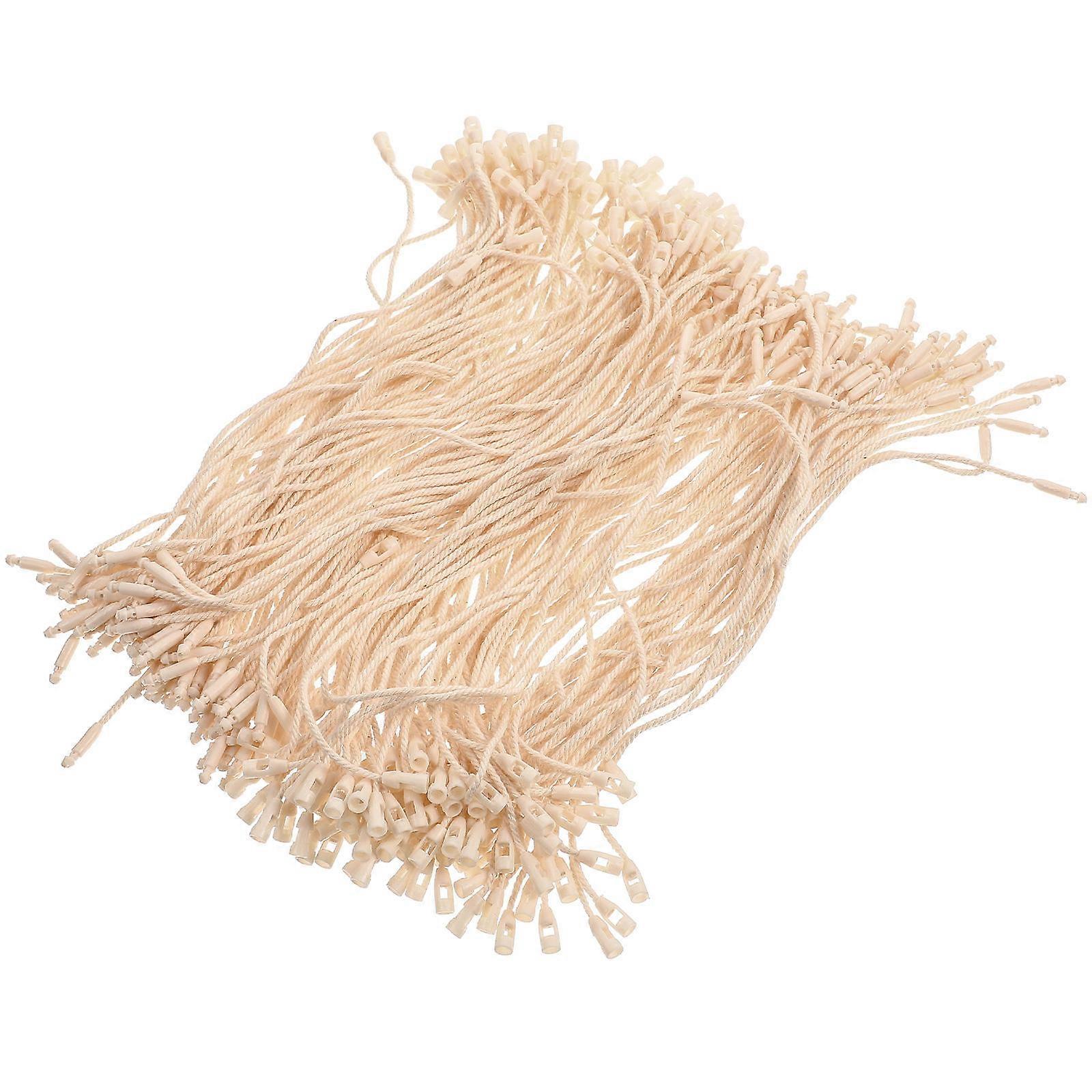 Strong String For Hanging 200Pcs Label Display Fastener Perfect For Tagged Items Shop Use Beige