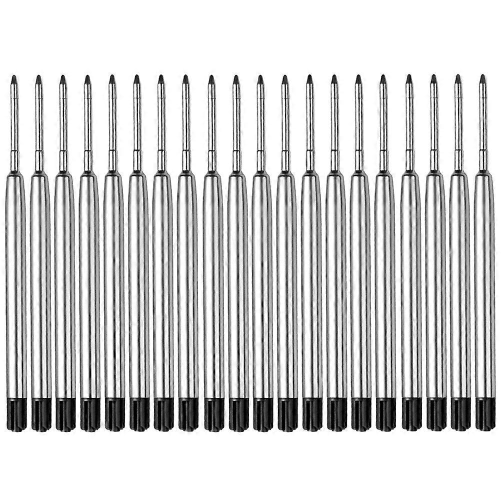 Metalspids gelpen refills 20 stk. sorte til studenterpapir