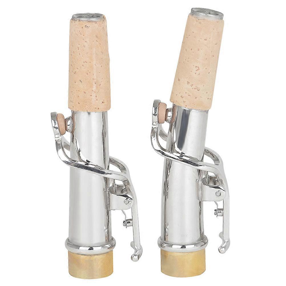 Soprano Saxophone Mouthpiece for Instrument Supplies 10Pcs Silver Metal