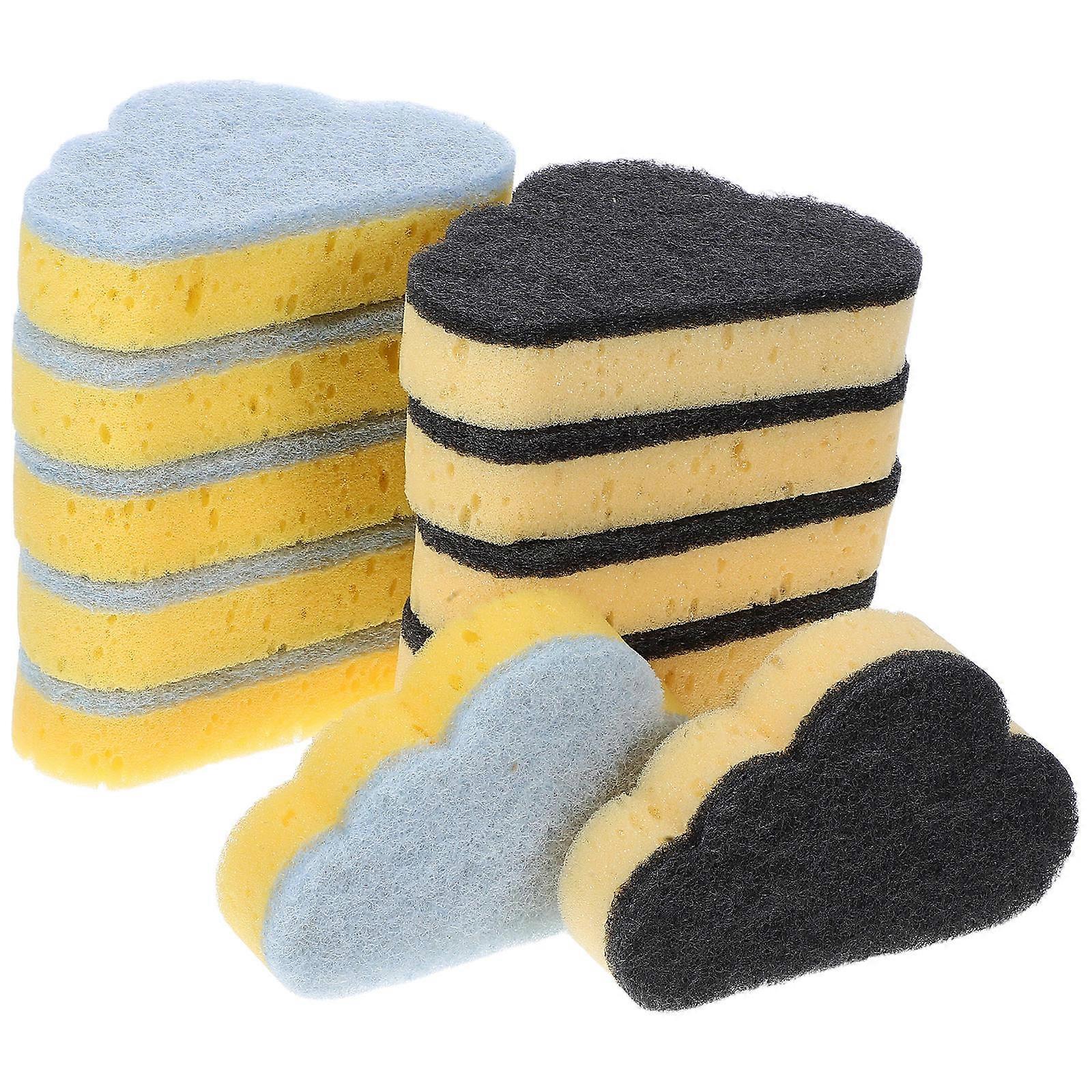 Cup Sponge Cloud Shaped for Cleaning 24Pcs Blue Household Kitchen Tools
