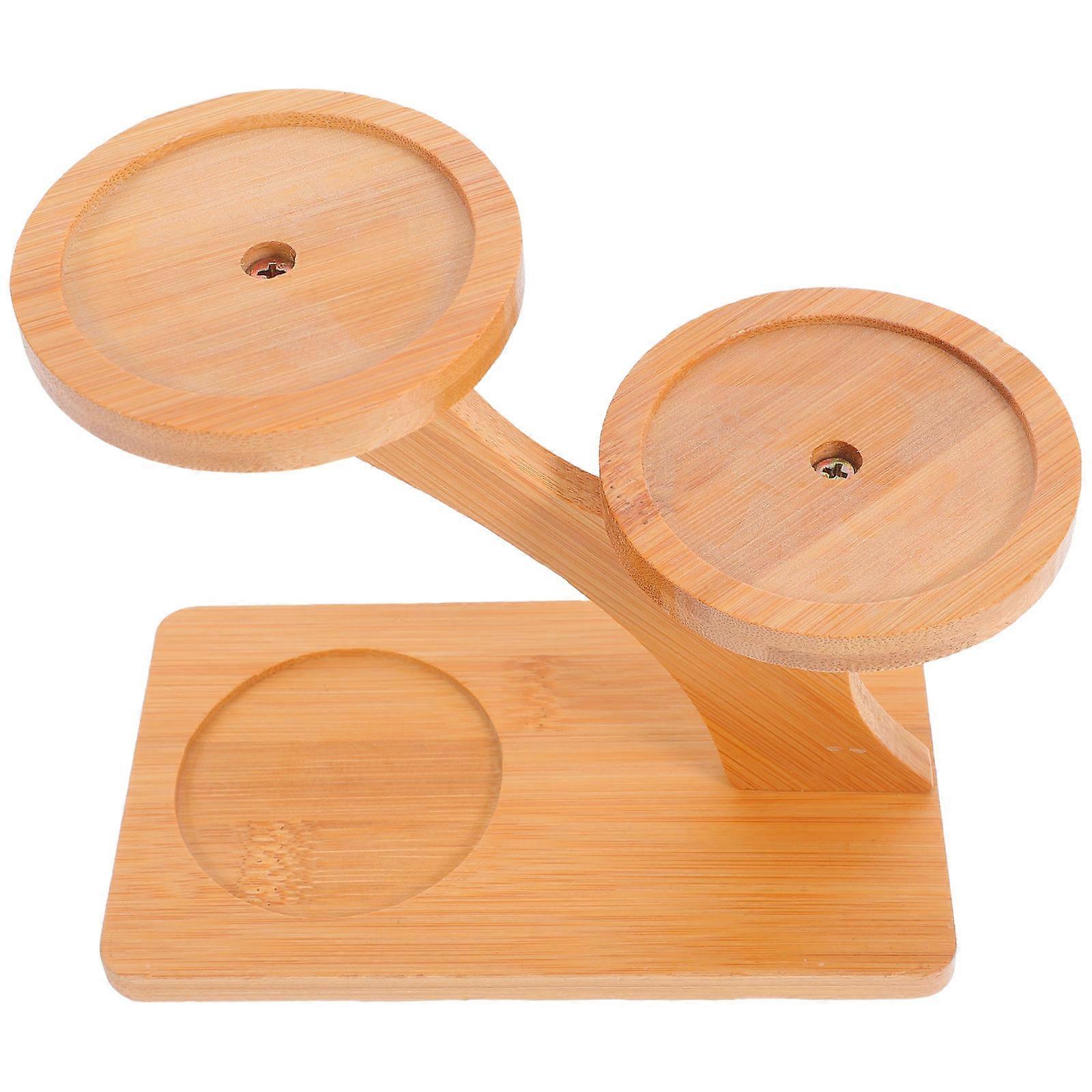 Succulent Rack Bamboo Desktop Plant Flower Holder 4Pcs