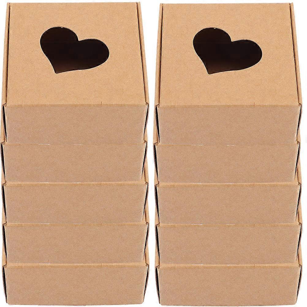 Kraft Bakery Box 120 Pcs For Various Occasions Outdoor Use 3X6.5X6.5Cm Simple Design Souvenir Collecting