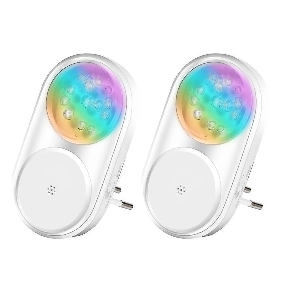 Automatic LED Night Light for Stairs Plug in 8Pcs