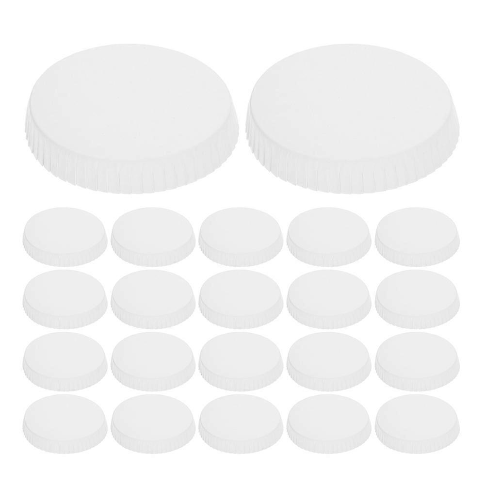 Disposable Paper Cup Covers for Bars with 200Pcs White Cup Lids