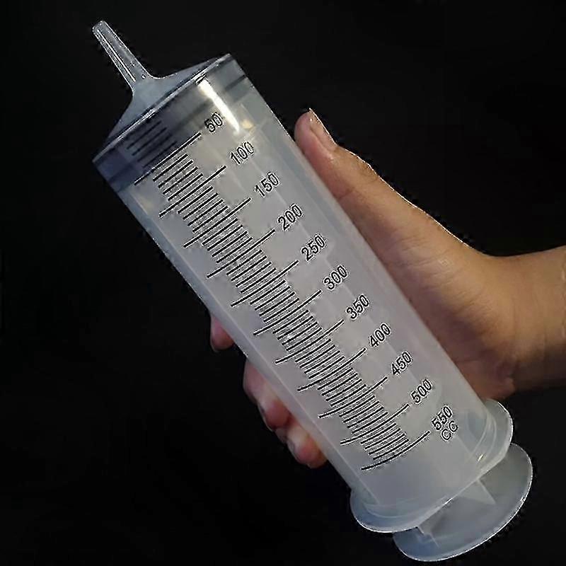 500ML Reusable Syringe Pump with Feeding Tube for Measuring and Dispensing Liquids