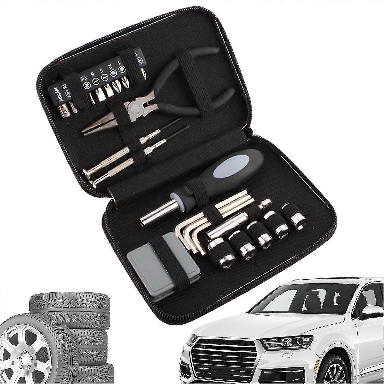 Household Tool Kit, Hand Tool Kits for Home Portable Needle Pliers Combination Package Mixed Tool Kit, Tools with Manual Bag 2025