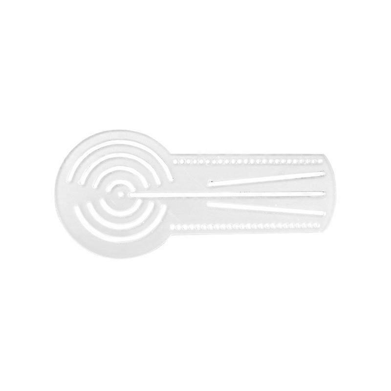 New mandala painting ruler simple geometric pattern ruler with compass protractor acrylic ruler 1