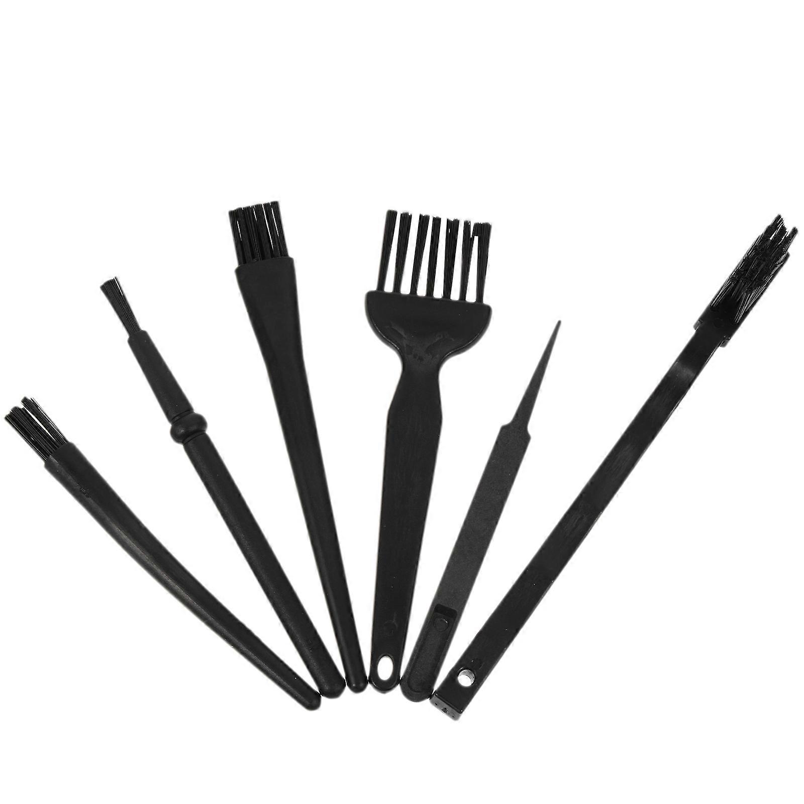 Portable Anti-Static Keyboard Brushes for Creative Cleaning 2Sets Black