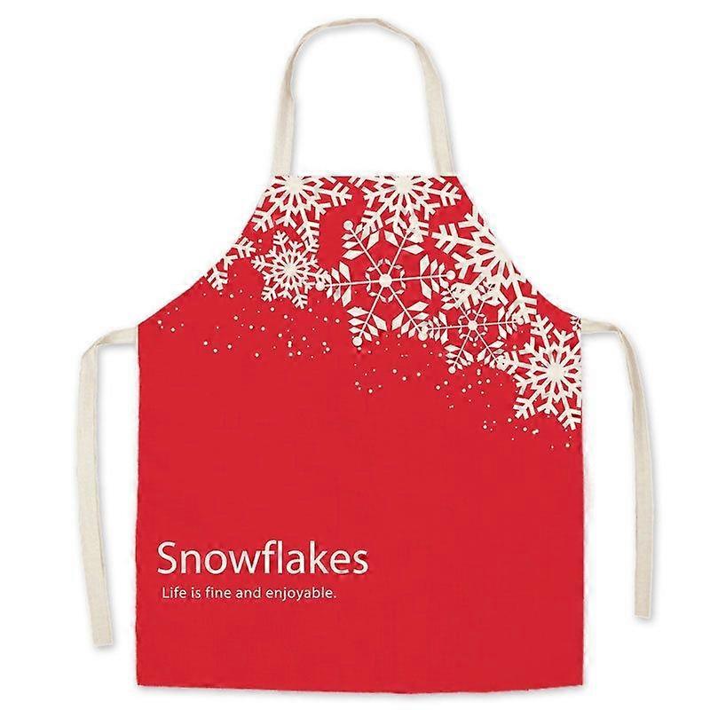 Christmas Linen Printed Apron 45 x 52cm Children