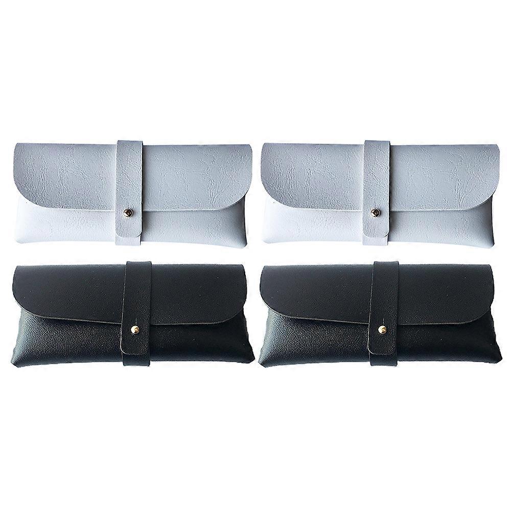Glasses Case PU for Safety 4Pcs Sunglasses Protector Cases