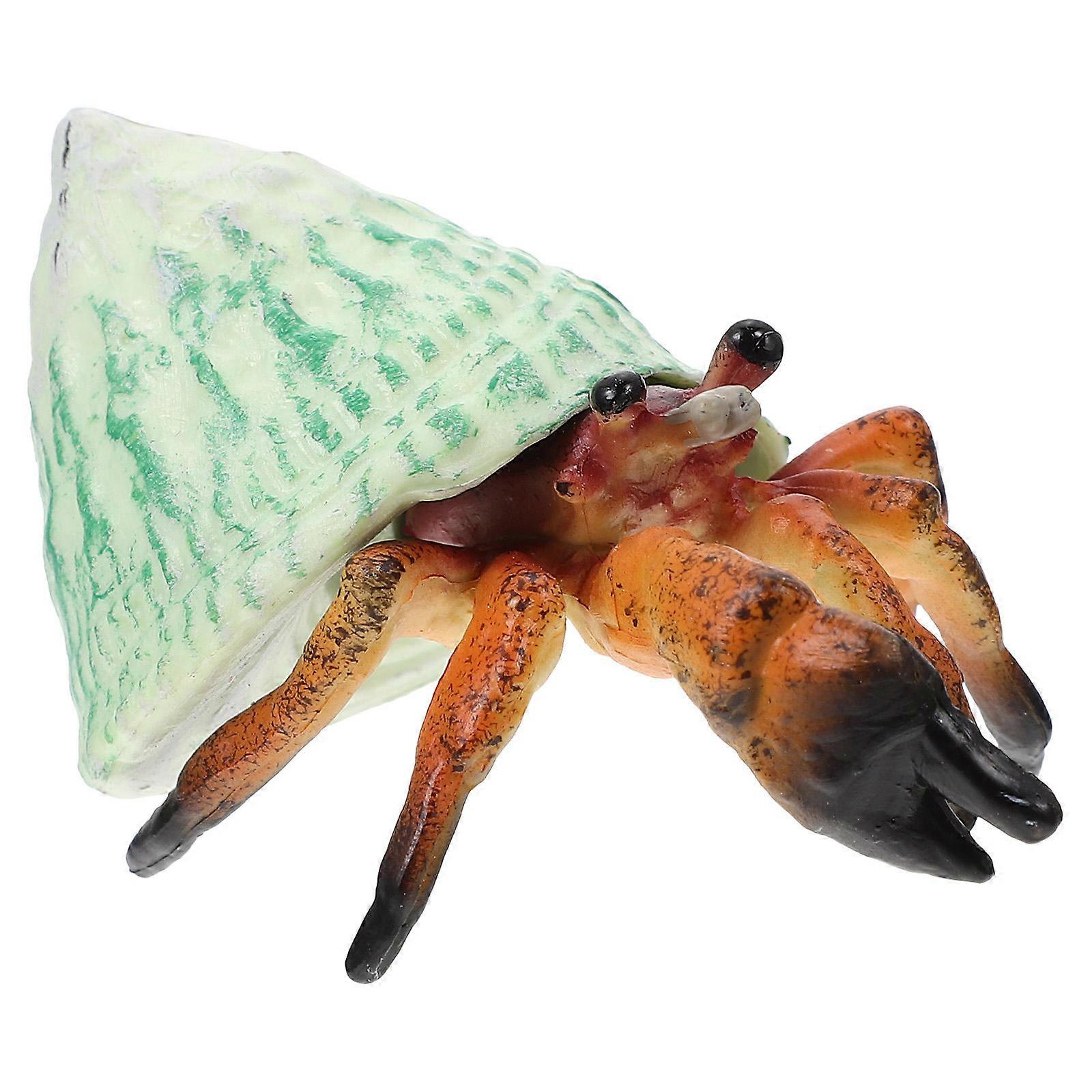 Vivid Hermit Crab Model Toy for Decor 3Pcs Plastic Simulation Pagurian Models