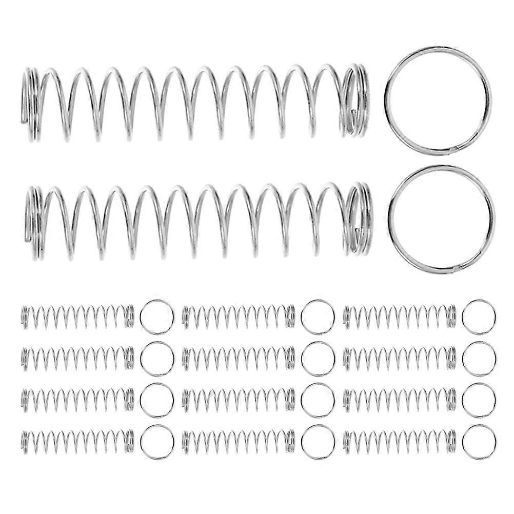 Spring Puzzle Gimmick Ring for Performance 60Sets Silver Stainless