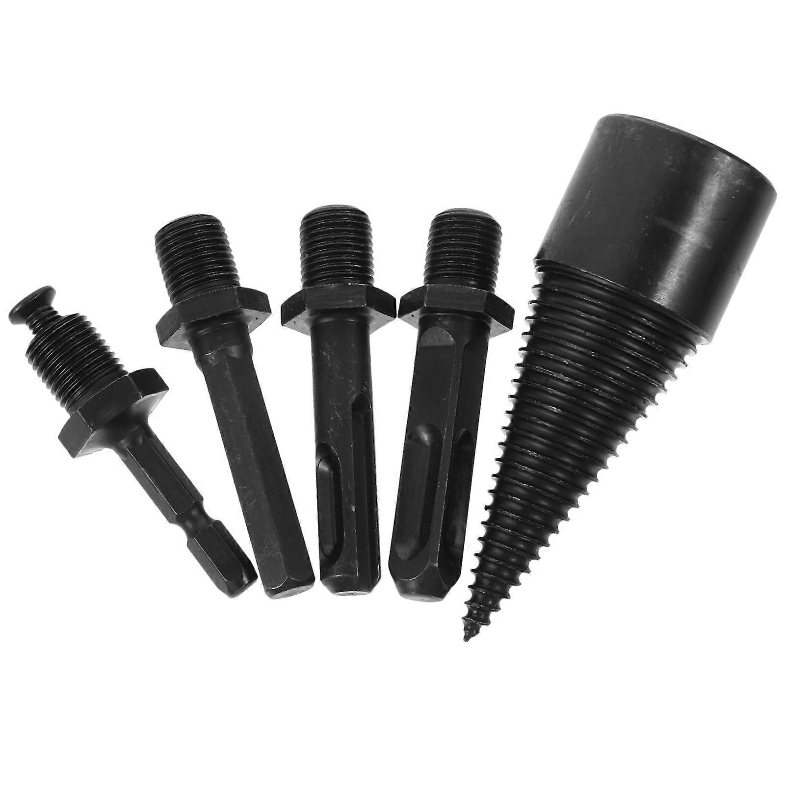 Firewood Drill Bits Wood Splitter for Efficient Splitting 5Pcs Set