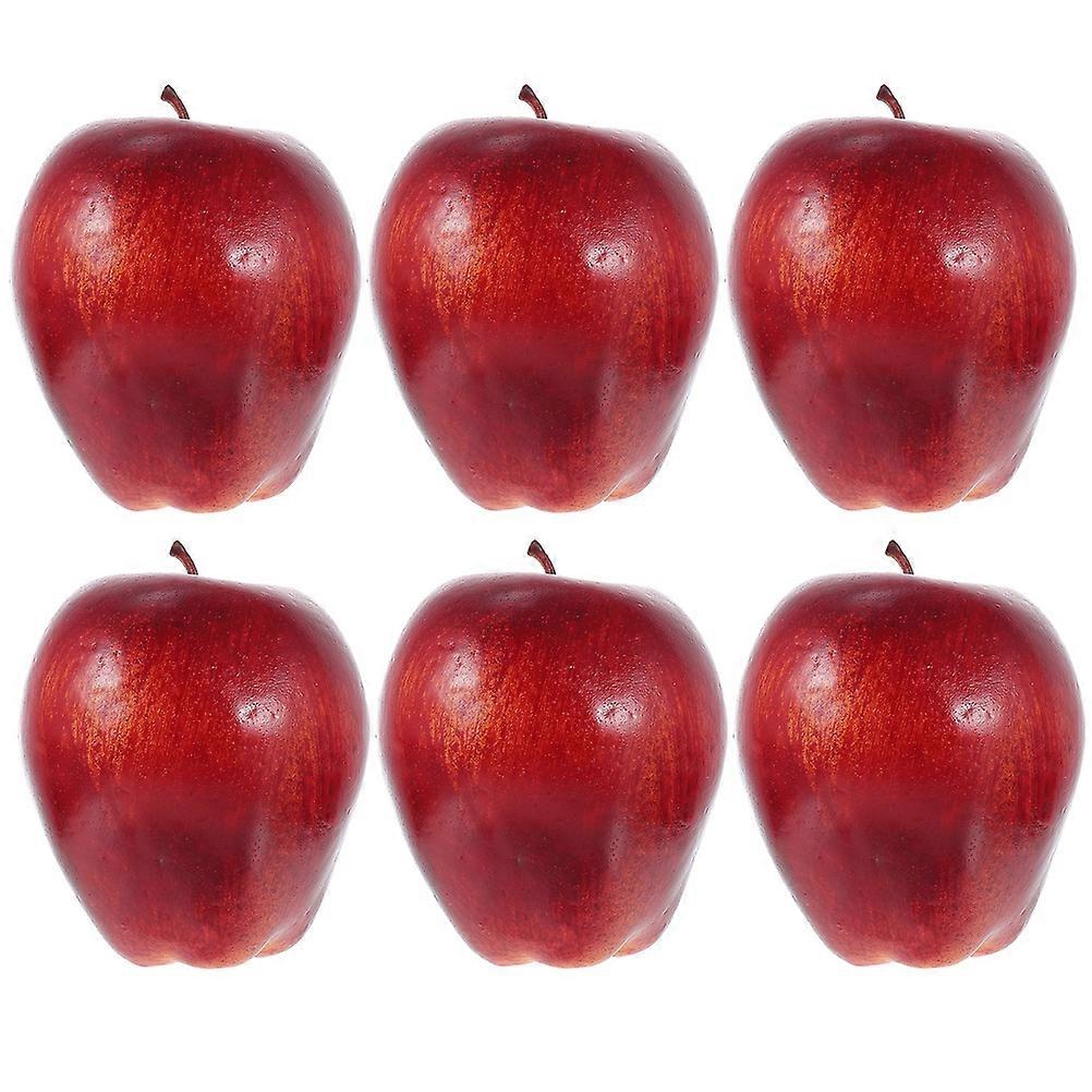 Foam Red Delicious Model for Aquarium Use 24Pcs Artificial Fruits