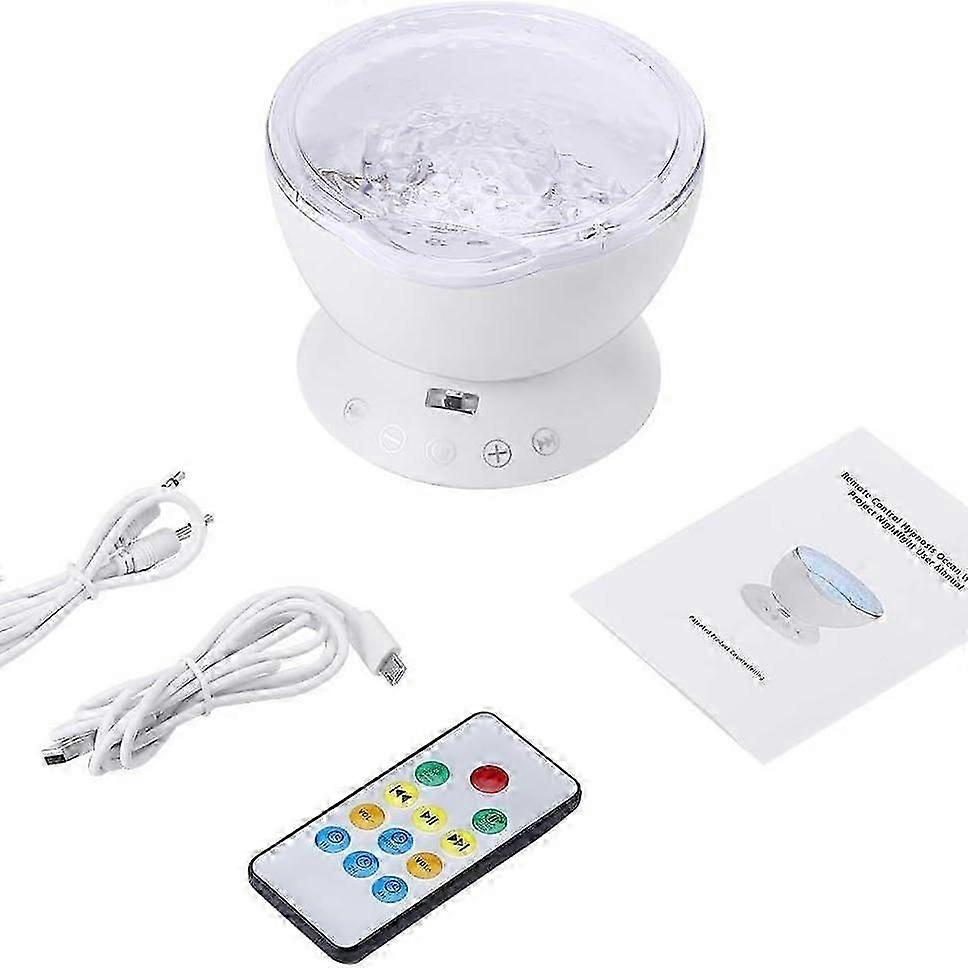 Ocean Wave Projector, LED Starry Sky Projector with Remote Control, 6 Nature