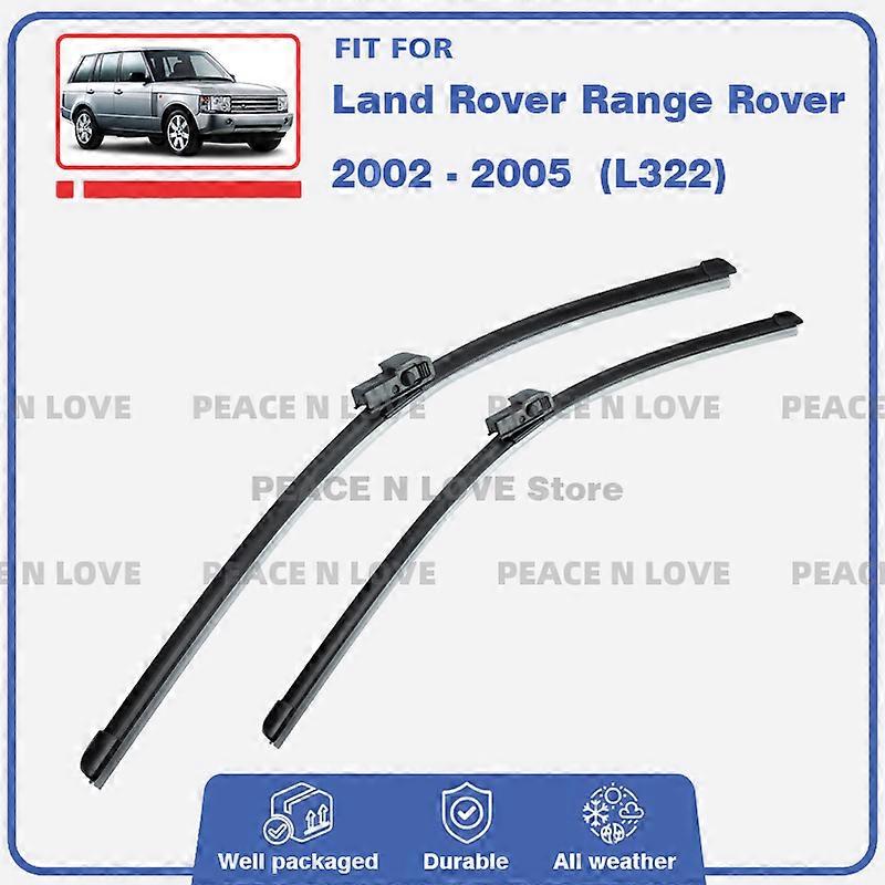 Applies to Front Wiper Blades For Land Rover Range Rover L322 2002 - 2005 Windshield Window Windscreen Rain Brushes  Accessories 2003 2004