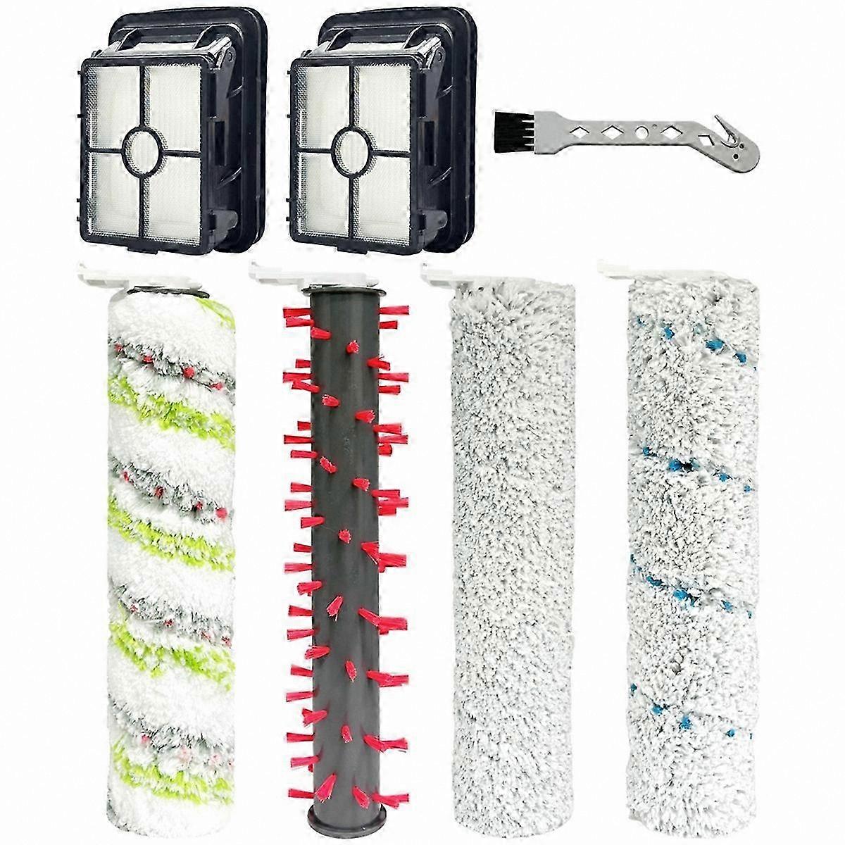 Replacement Brush Rolls and Filters for CrossWave HydroSteam Vacuum Cleaner Models
