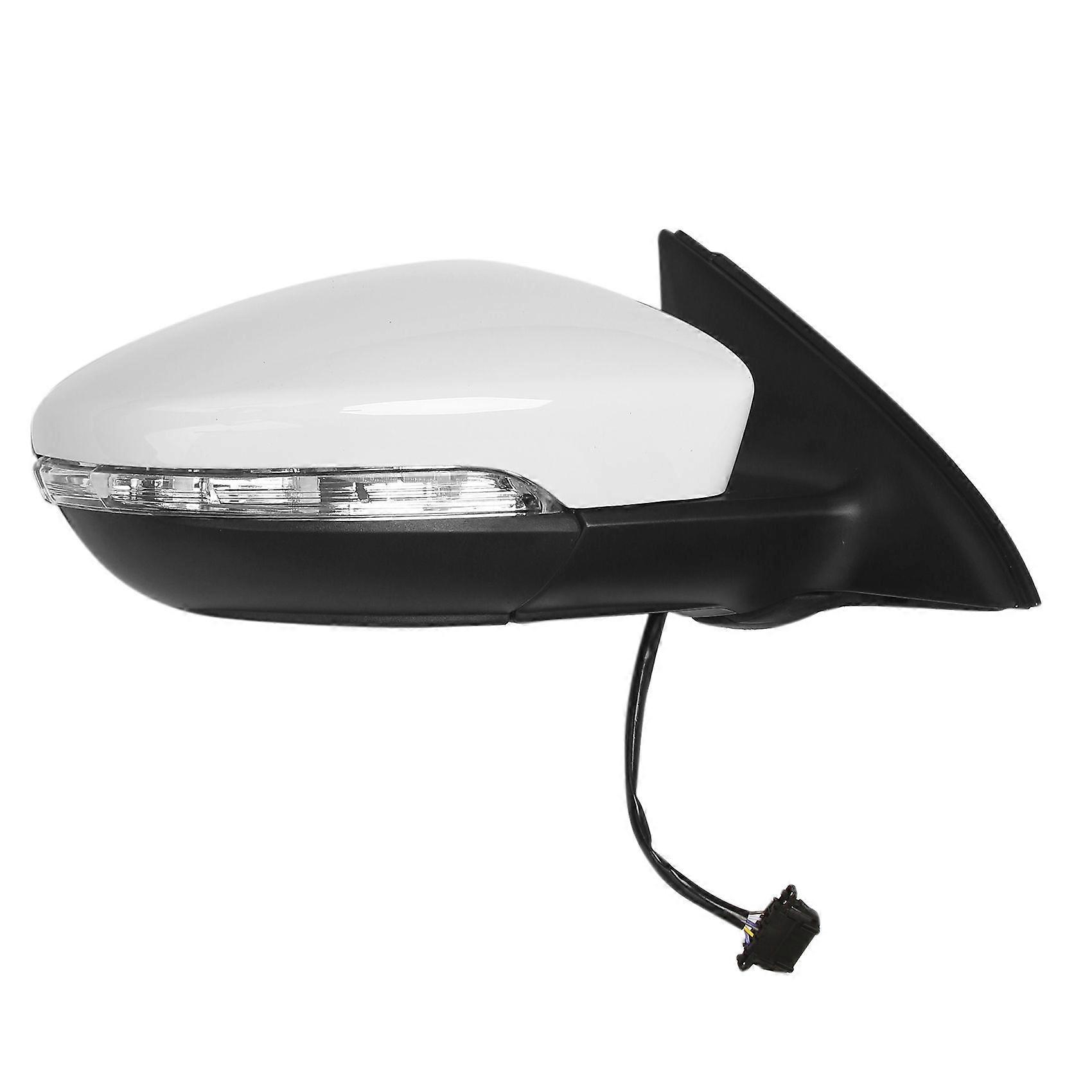 Right Side Rear View Mirror Assembly Power Glass Heated Turn Signal 6 Wires for 2011 - 2018 5C7857508 White