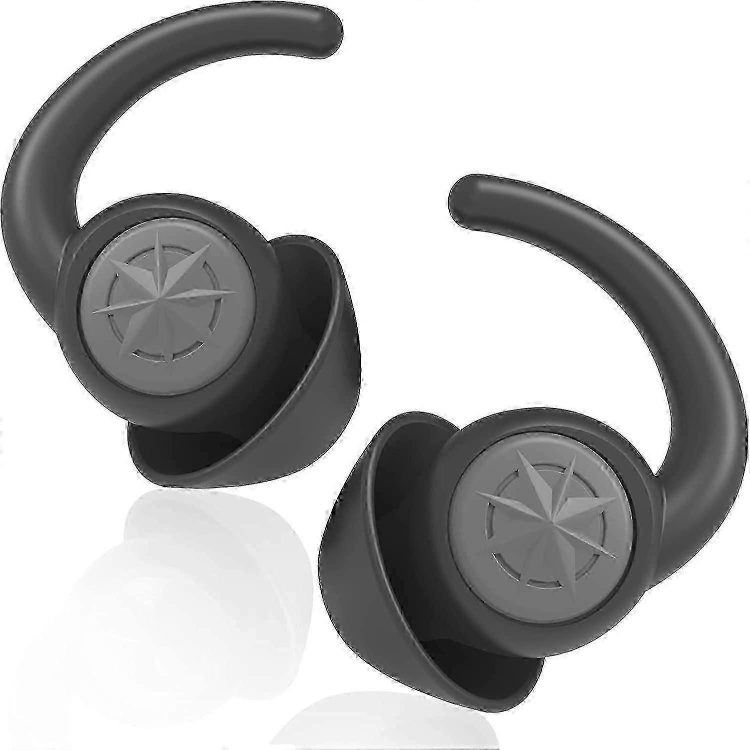 Reusable Ear Plugs for Noise Reduction 2 Pairs 33dB NRR Soft Silicone Sound Blocking for Work, Travel, Shooting