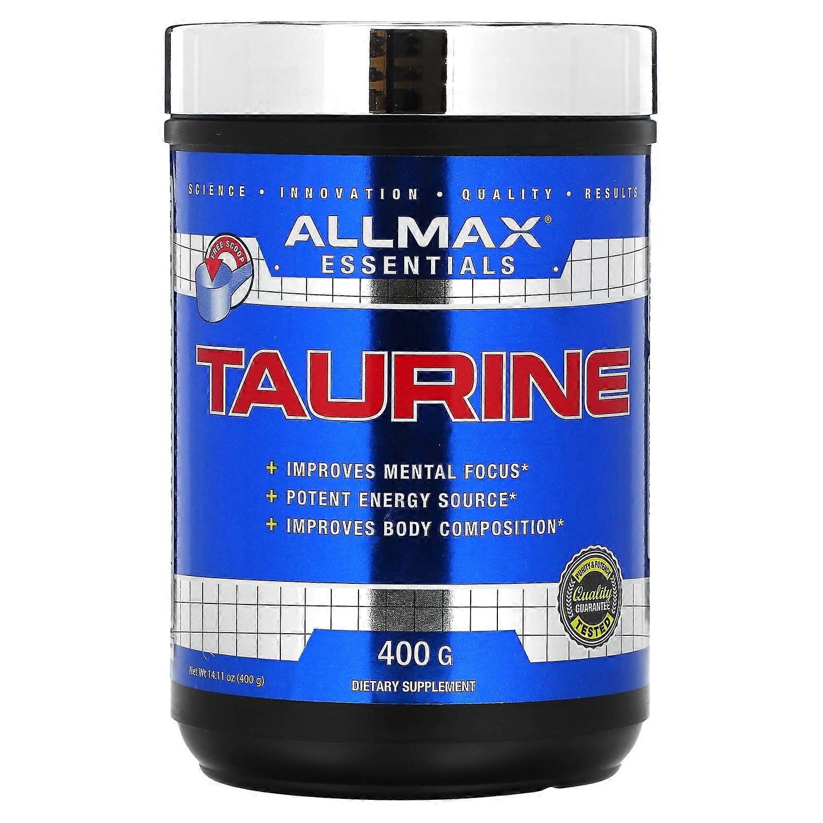 Taurine, Unflavored, 3 g, 14.11 oz (400 g)