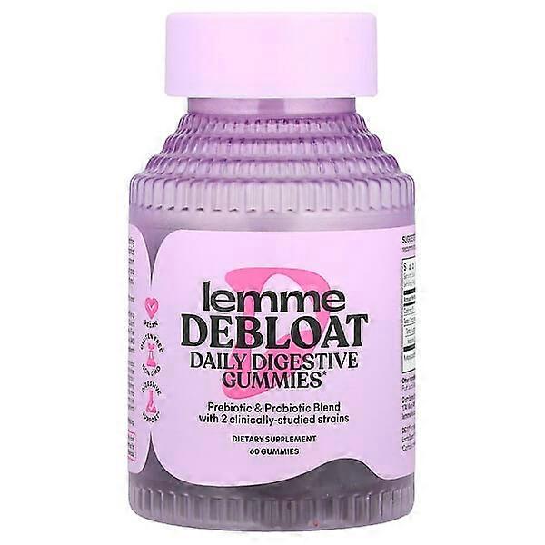 Lemme, Debloat, Daily Digestive Probiotic Gummies, 60 Gummies
