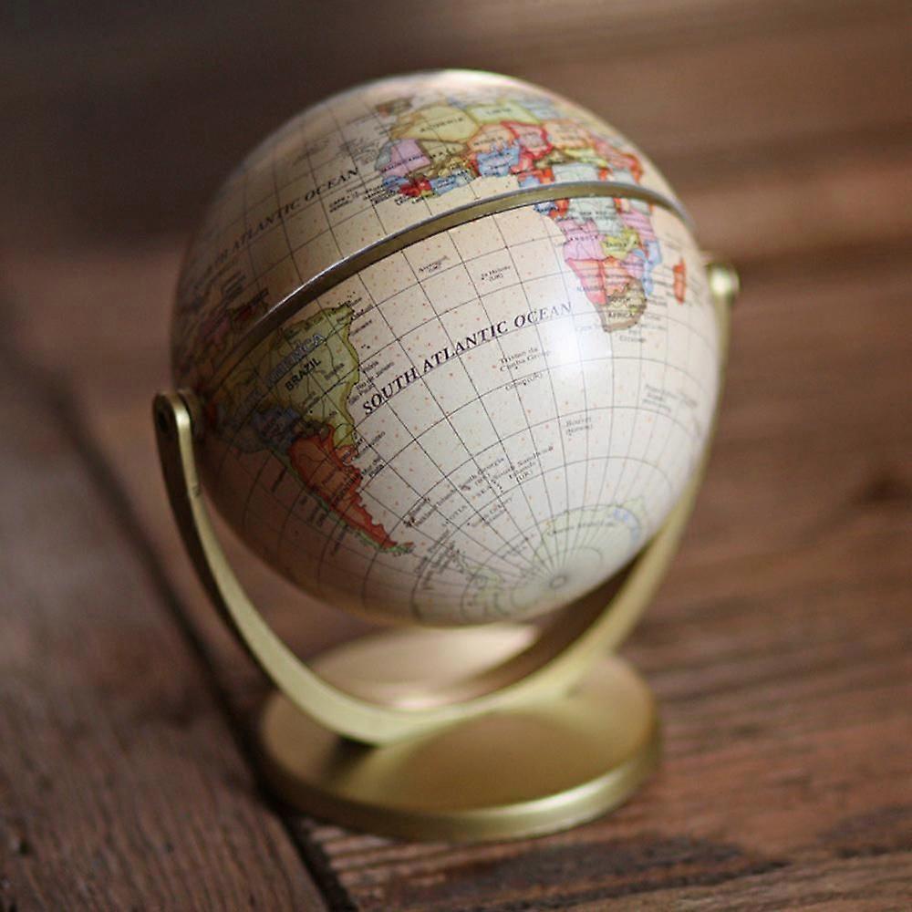 1pc Rotating Desktop Globe Ornament Desktop Geographic Globe Craft Adornment Betterlifefg