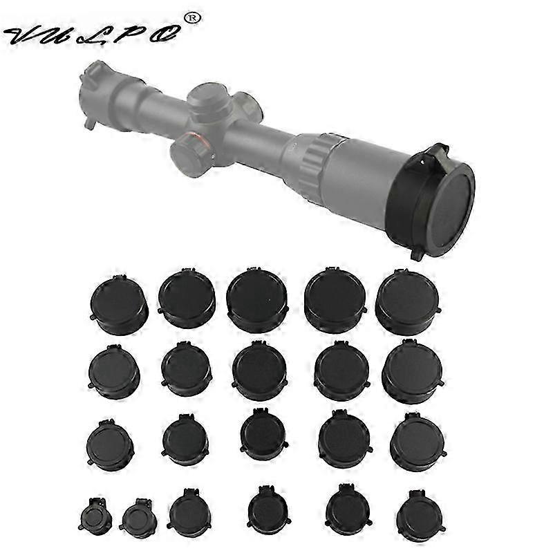 255-69 mm Rifle Scope Lens Cover Quick Flip Up Spring Open Lens Cover Cap Objective Lid For Airsoft Caliber Scope 25-26s
