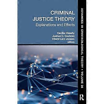 Criminal Justice Theory Volume 26 Explanations and Effects