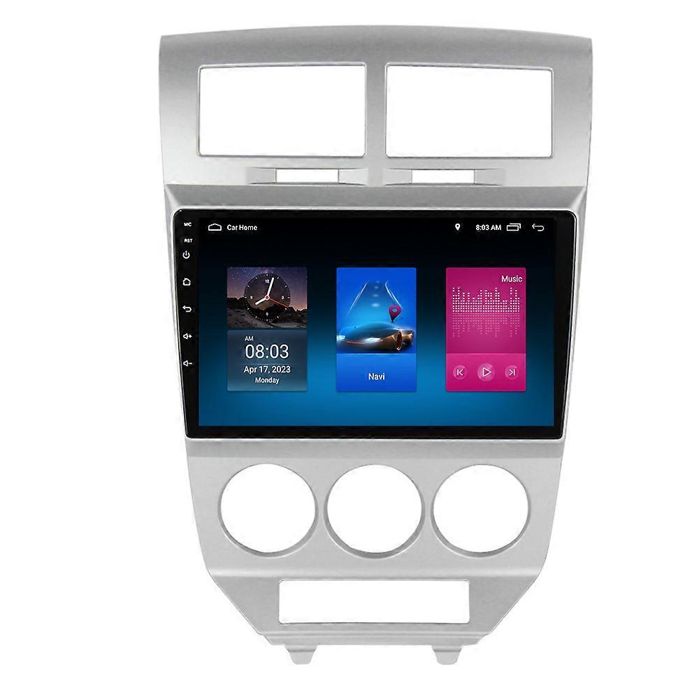 RoverOne Car Stereo Radio Bluetooth CarPlay Android Auto GPS Sat Nav Touch Screen for Dodge Caliber 2007 - 2010