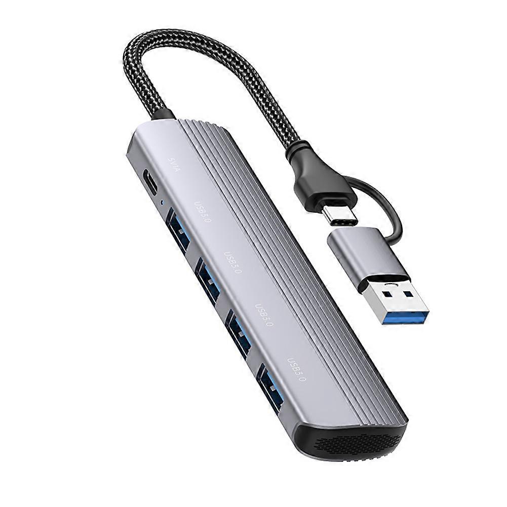 7 in 1 USB Hub 3.0 Splitter for PC Laptop Tablet High Speed Type C Docking Station for Office Work USB Disk
