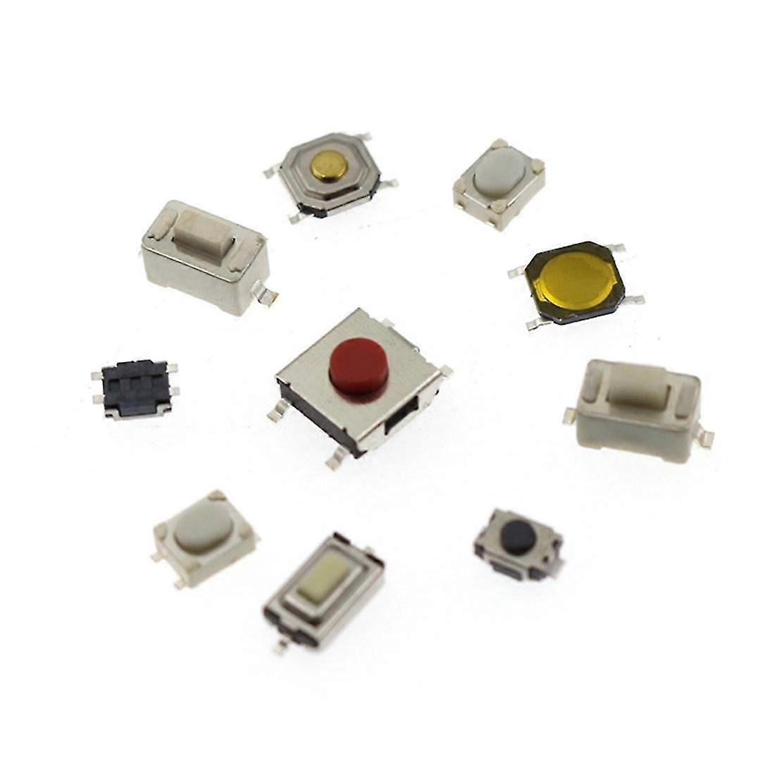 250Pcs Car Remote Control Key Switch Tactile Push Button Switches