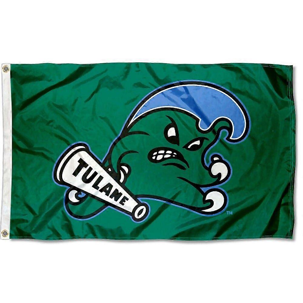 TULANE GREEN WAVE Flag QQ 0576