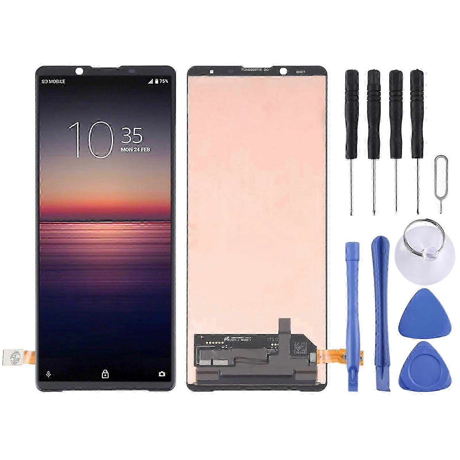 COMPATIBLE OLED LCD Screen for Sony Xperia 1 II with Digitizer Full Assembly