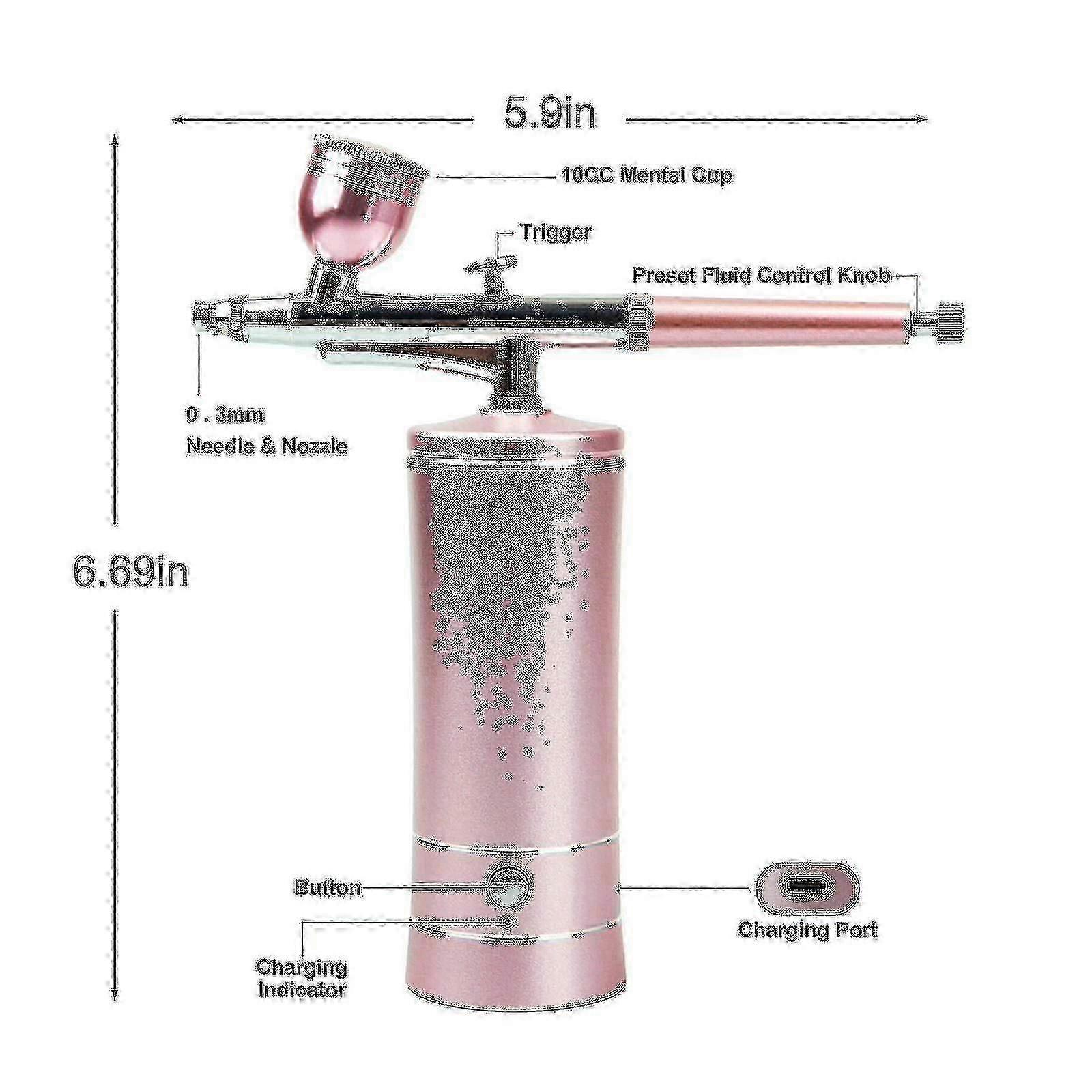 Cordless Airbrush Kit Portable Handheld Airbrush Compressor Kit Spray Gun Device_Special Gift