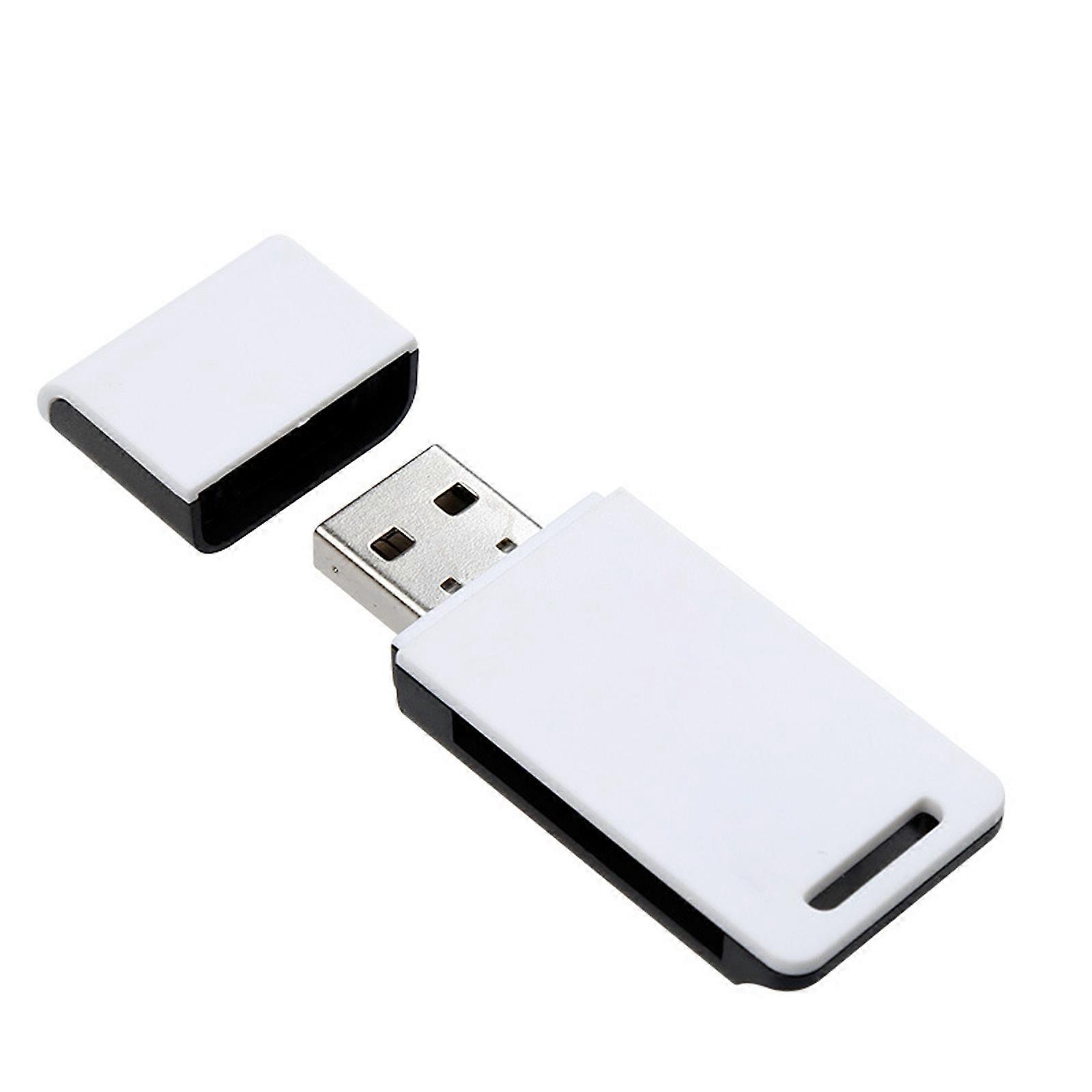 Efficient USB Card Reader with Enhanced Data Transfer Speed USB A Adapter Easy Plugs & Play Functionality Compact  White