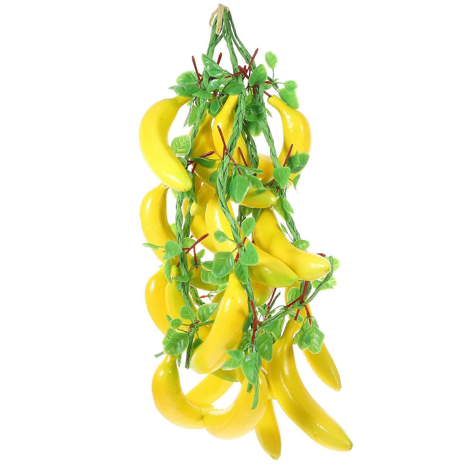 Artificial Banana Strings Hanging Fruit Decor for Photography Props 5Pcs