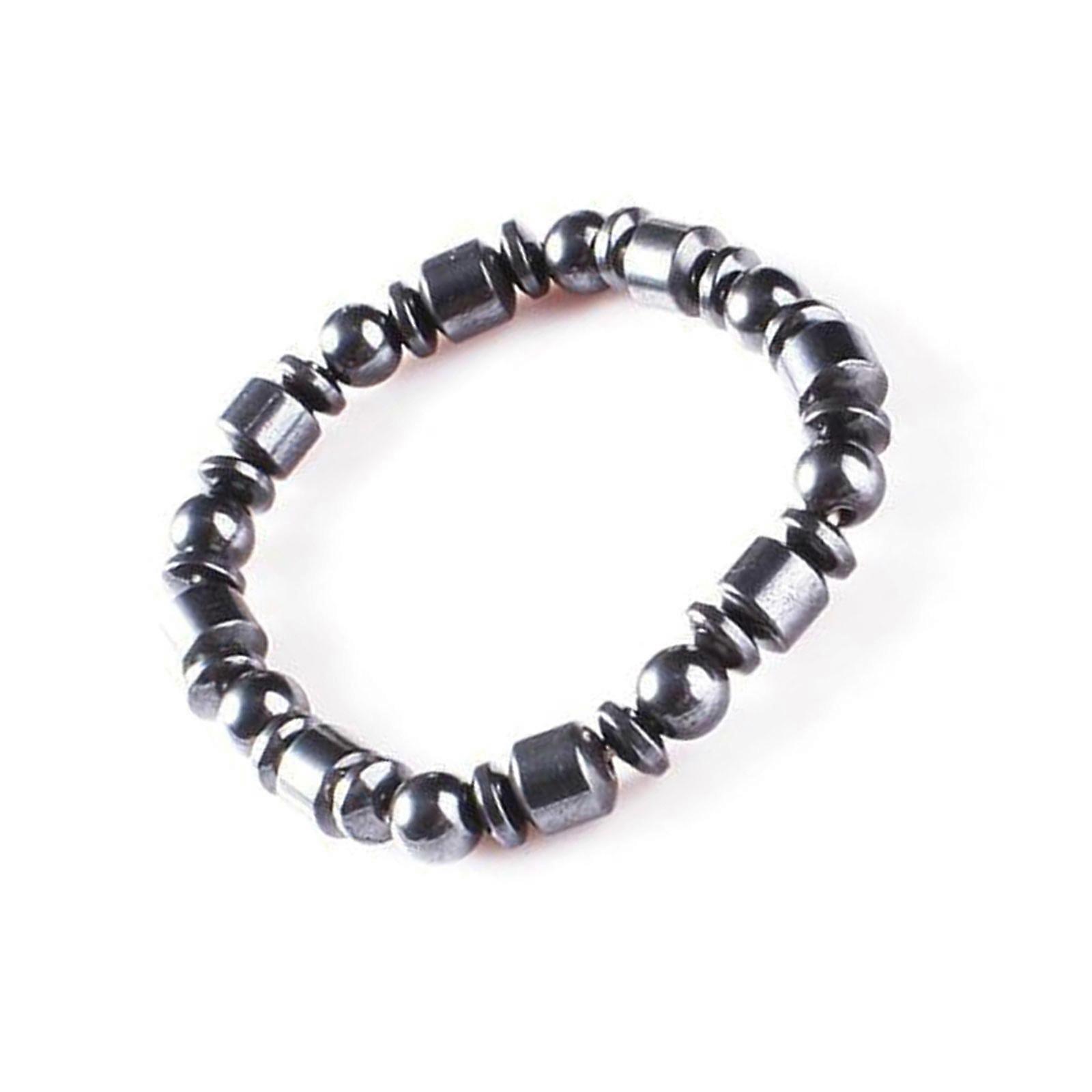 Stylish Magnetic Elastic Bracelet With Beaded Design Adjustable For Everyday Wear Comfortable Wristband Multicolor