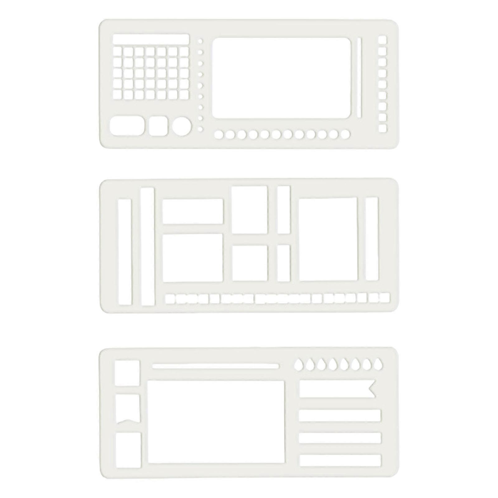 Waterproof Dots Array Notebook Templates 3 Pc Organized Writing Tools For Outdoor Travel Journaling Multicolor