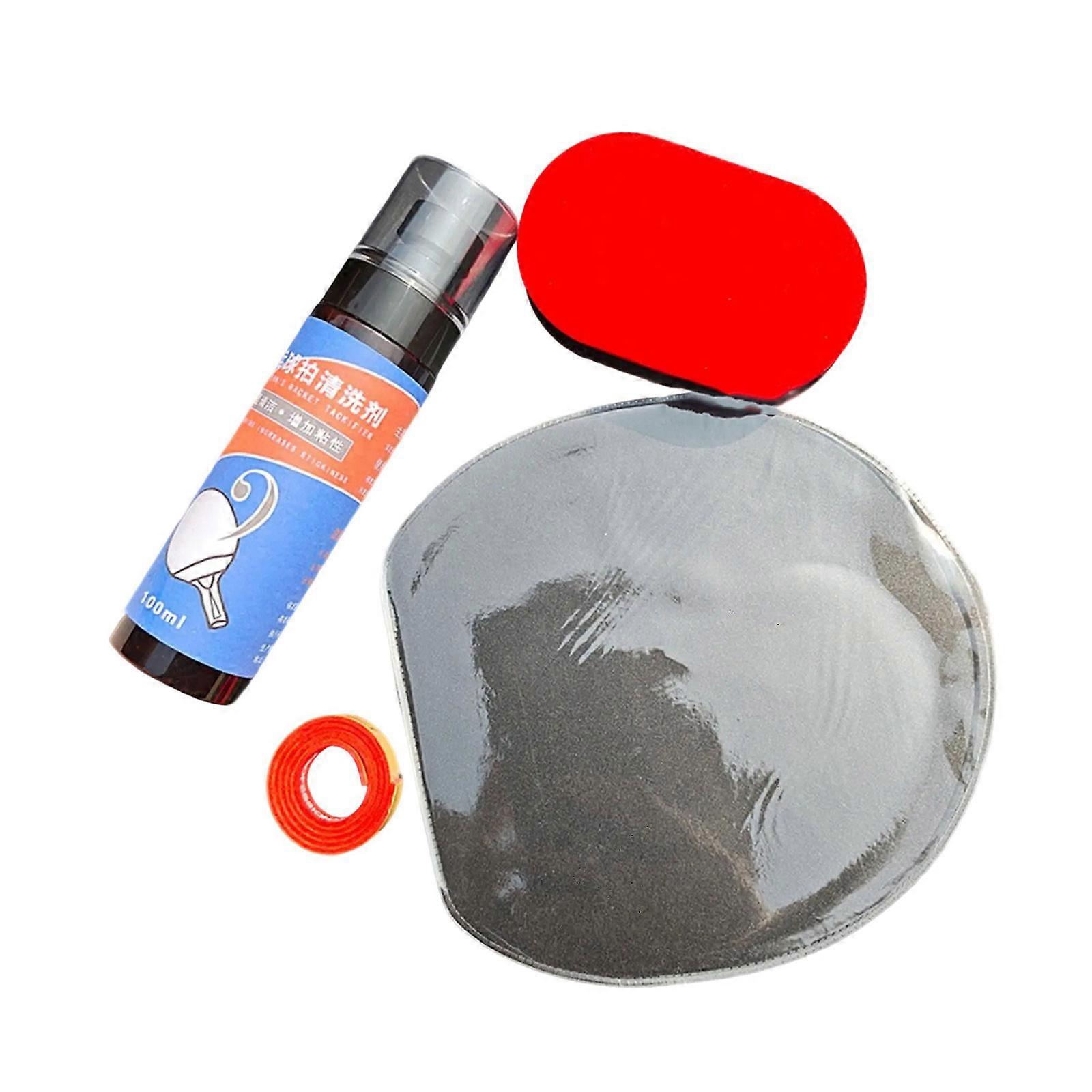 Night Use Table Tennis Paddles Cleaner Fast Drying Pingpong Rackets  Adhesive for Maintenances Users Multicolor