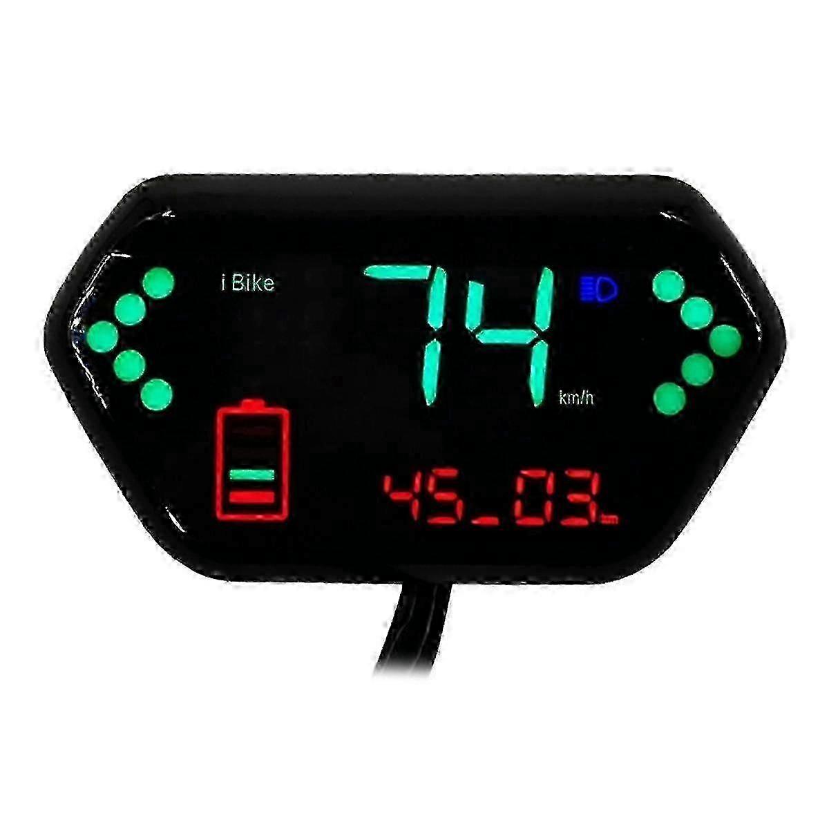 48v/60v For Electric Motorcycle Odometer Digital Lcd Display Tachometer Lcd Speedometer
