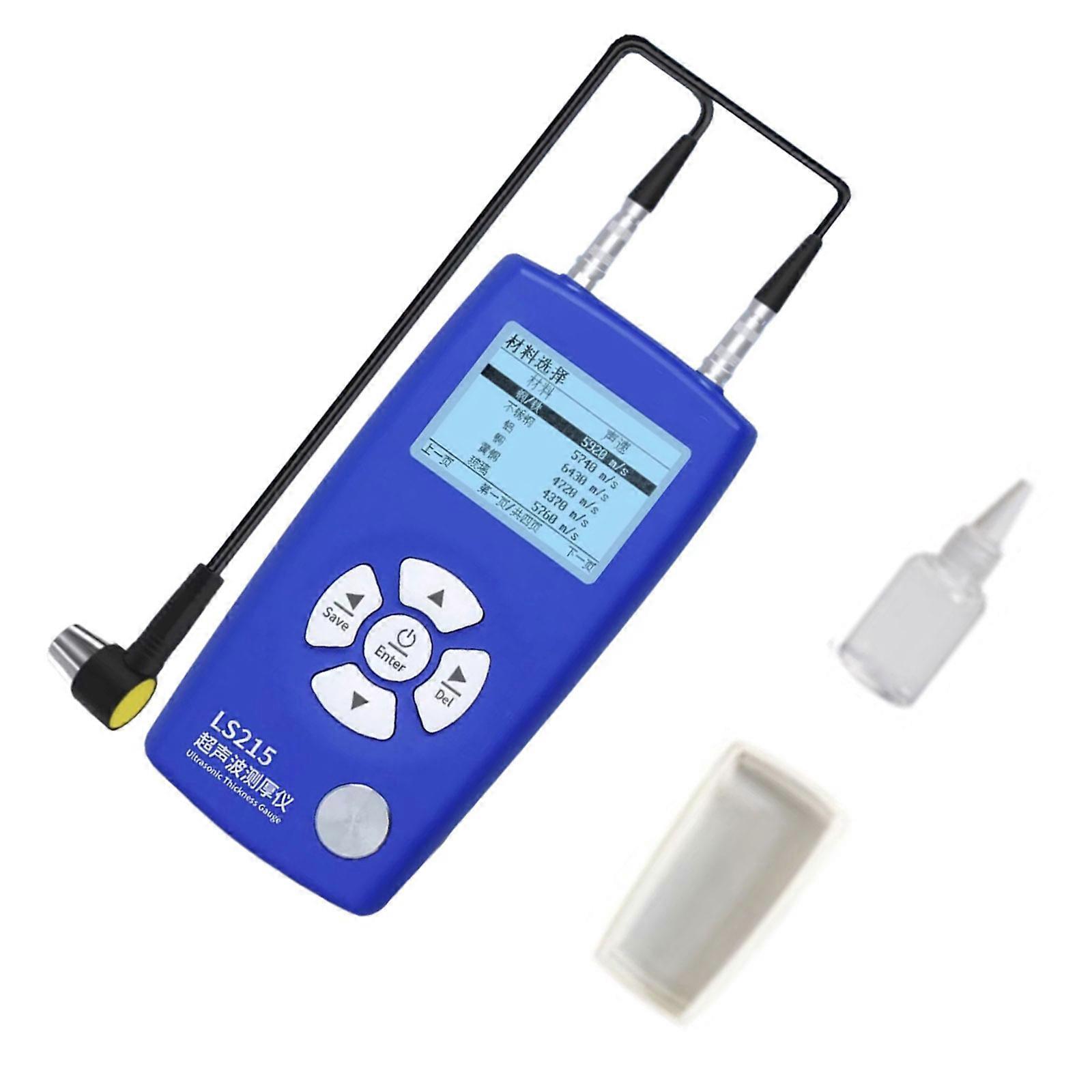 Αποδοτικός υπερηχητικός μετρητής πάχους με οθόνη LCD, εύρος 1-320mm, φορητός μετρητής πάχους, εργαλείο μέτρησης πολύχρωμου χρώματος