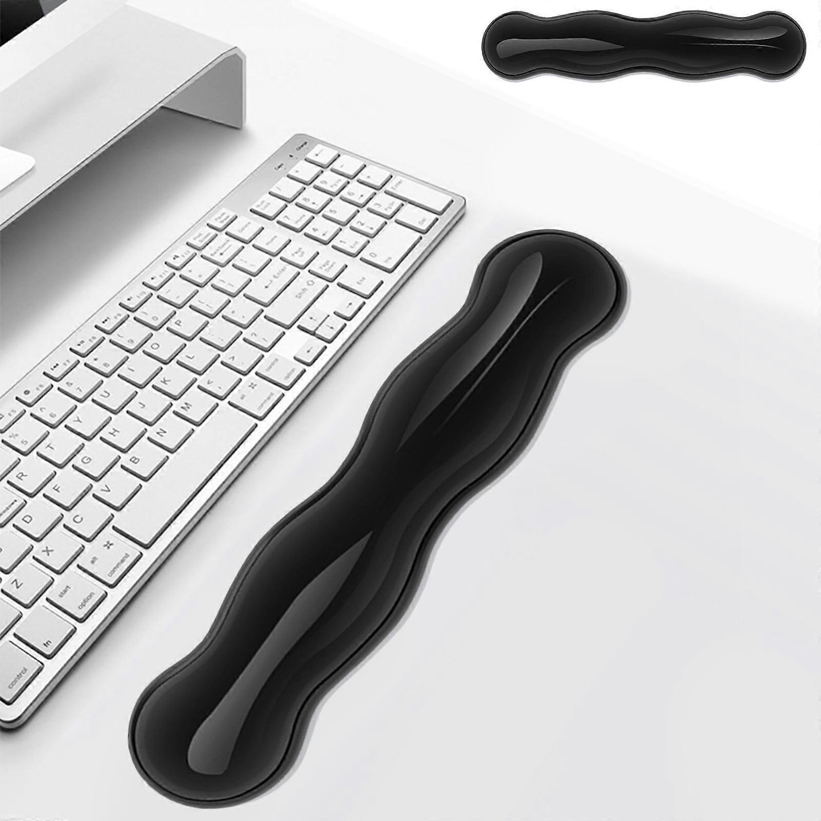 Quinlirra Clearance Computer Keyboard Wrist Rest Pad, Ergonomic Soft Memory Foam Wrist Support w/Anti-Slip Rubber Base, 60% 61 Keys Compact Size