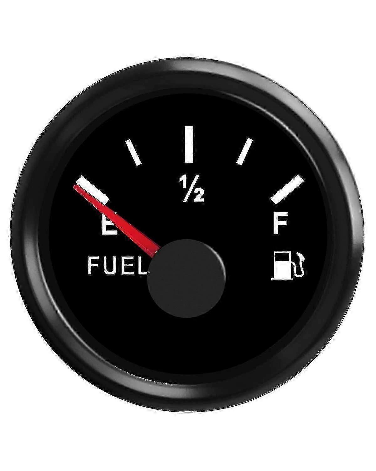 0-90 أوم مقياس الوقود يصلح لليخت مولد جرار دراجة نارية قارب السيارة ، مقياس خزان الوقود الرقمي مع قرص 52 مم وضوء شاشة LED بوريس