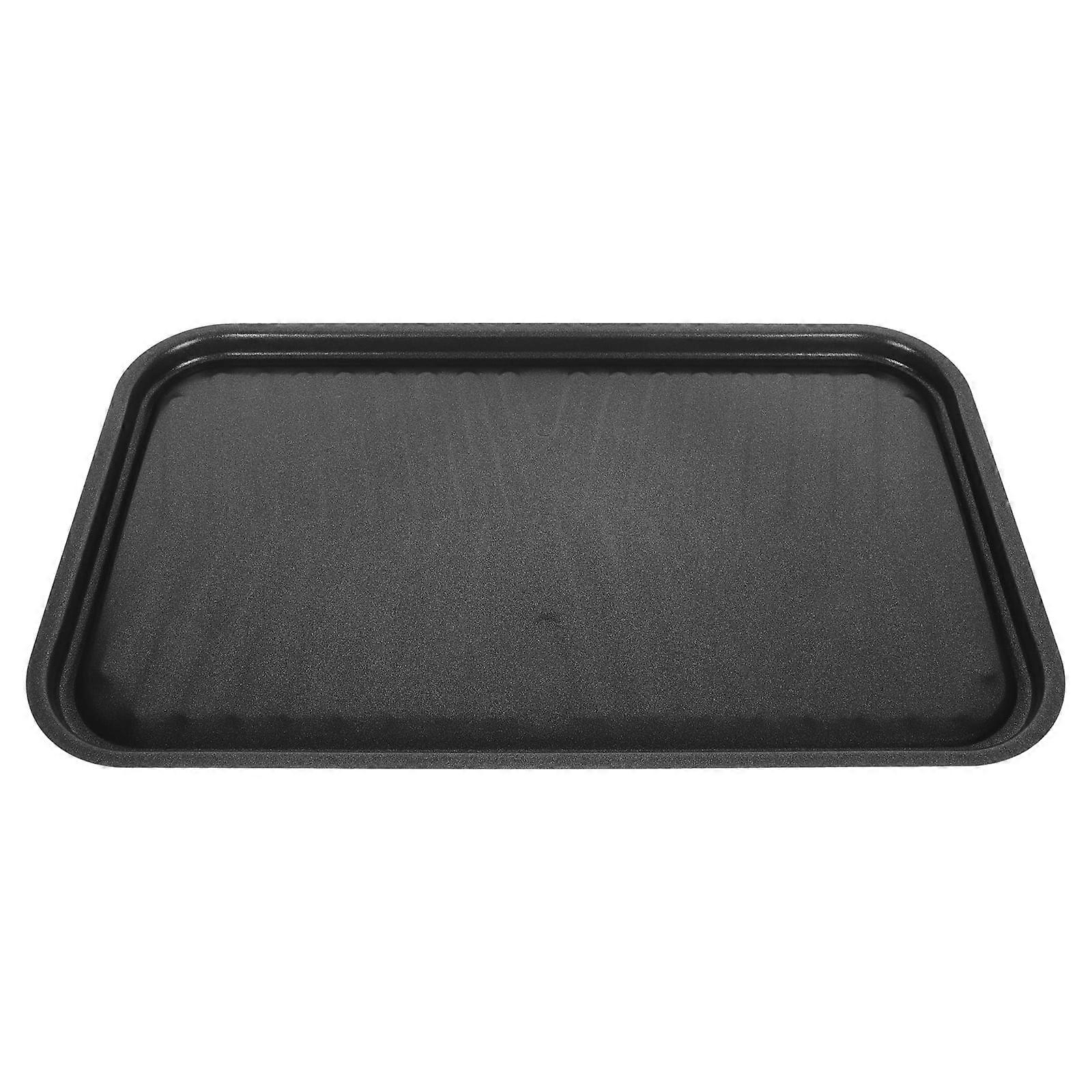 Eease Nonstick Rectangular BBQ Plate Oven Tray Roasting Tin Bakeware Black