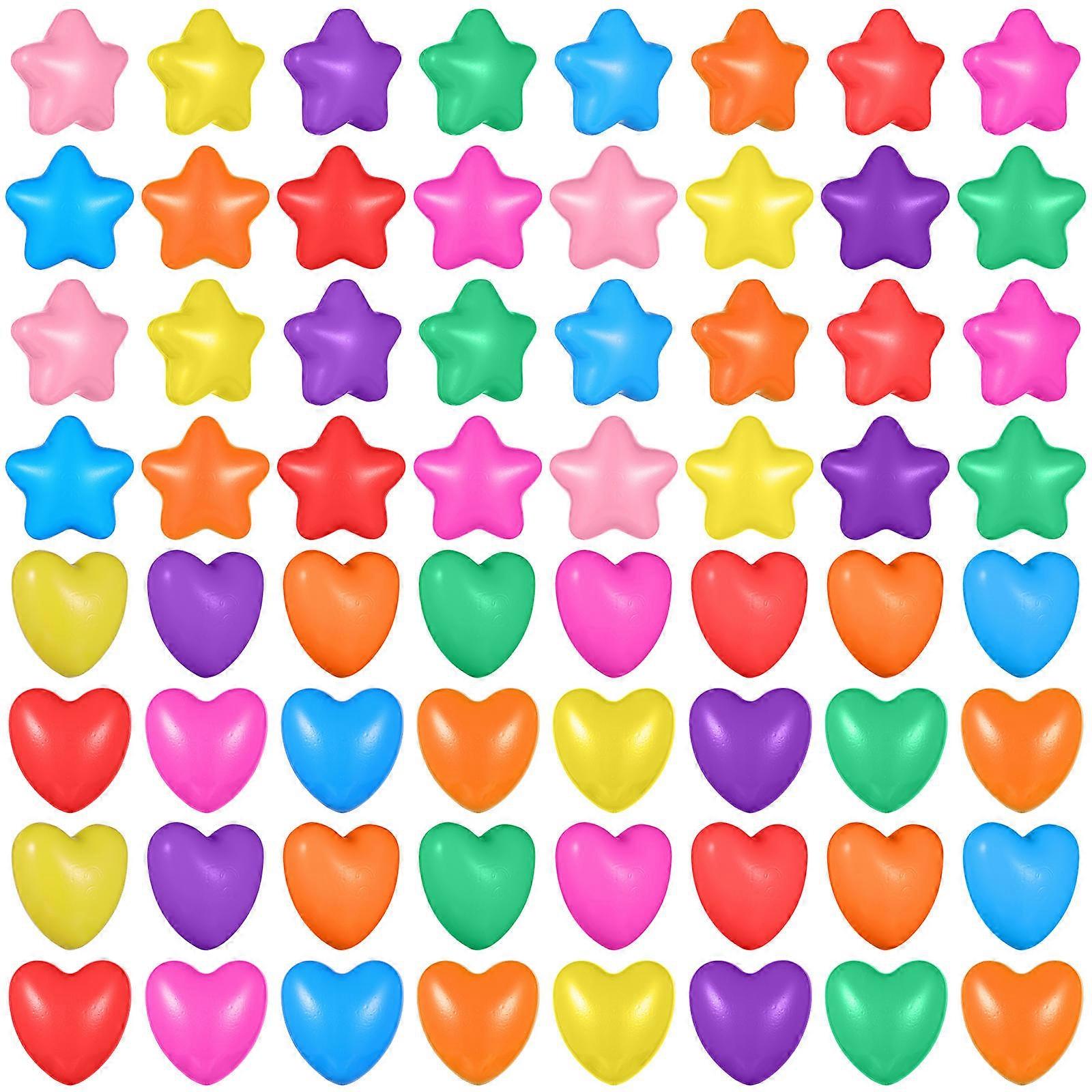 Creative Ocean Balls Star-Shaped Pool Balls for Playing 100Pcs Assorted Colors