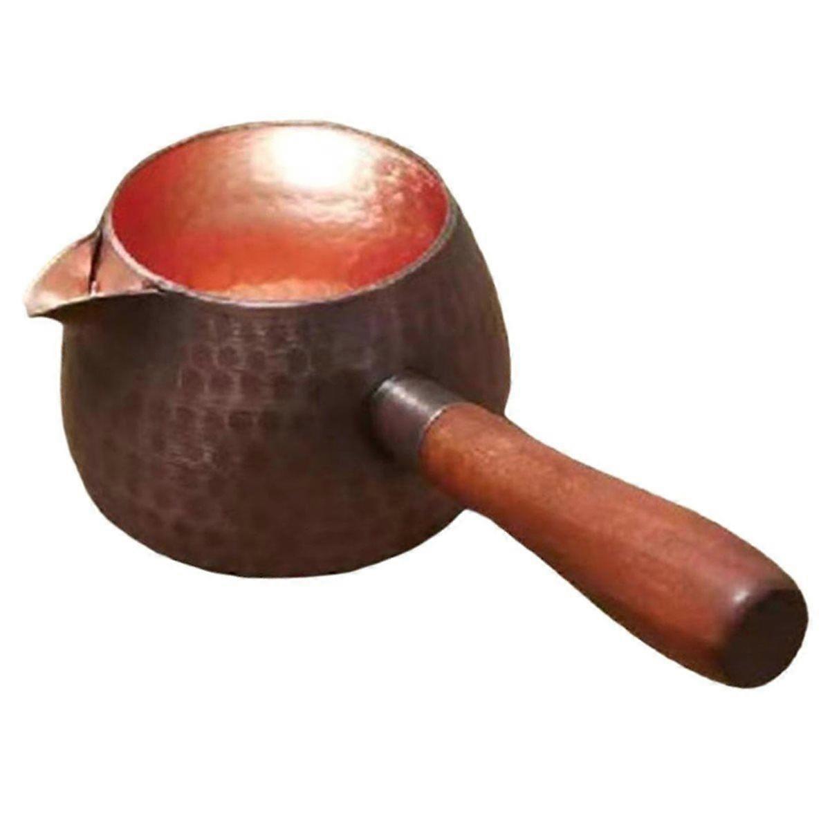 Copper Tea Kettle for Stovetop with Side Handle for Boiling Tea A